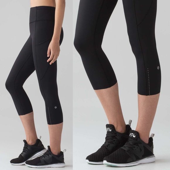 lululemon athletica Pants - Lululemon Fast & Free Crop II Legging 8 High Waist Nulux 19" Inseam Black $118